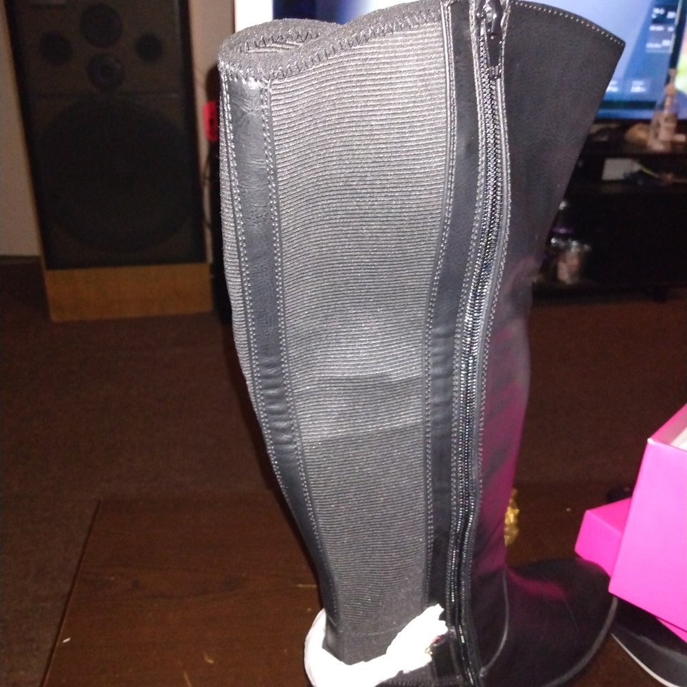 Black long boots